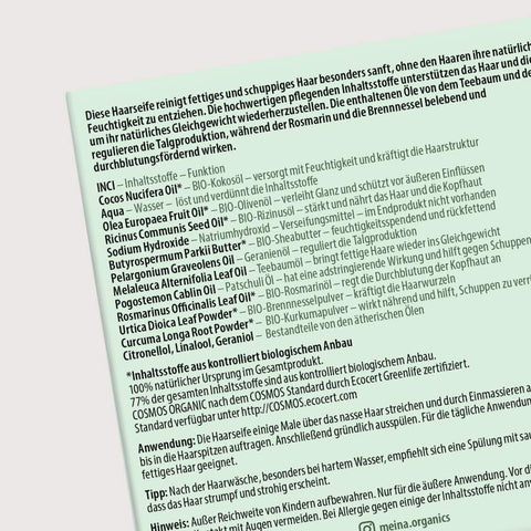 Meina INCI transparenz